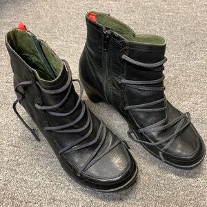 Camper Beginner Heels Leather Ankle Boots Booties